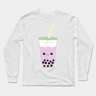 Taro Boba Tea Long Sleeve T-Shirt
